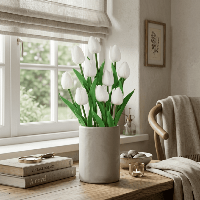 Load image into Gallery viewer, Real Touch Artificial Tulips Bouquet for Home and Wedding Decoration
