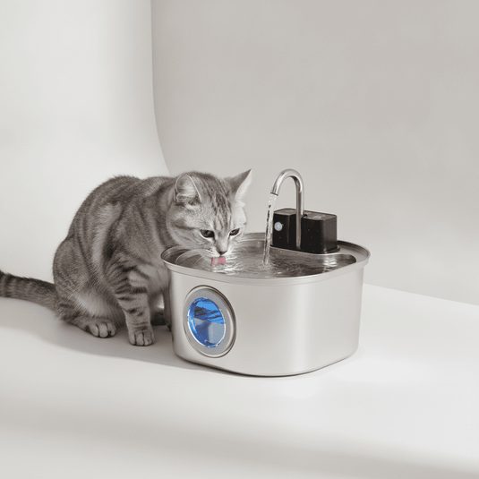 3L Stainless Steel Cat Fountain - Wireless Sensor