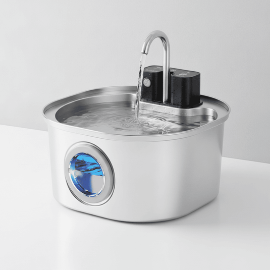 3L Stainless Steel Cat Fountain - Wireless Sensor