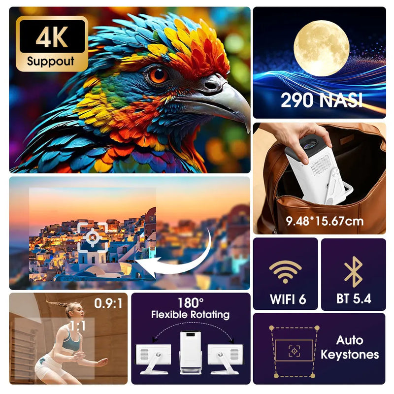 Load image into Gallery viewer, CinePocket™ Mini Projector 🎬✨ — Big-Screen Entertainment Anywhere
