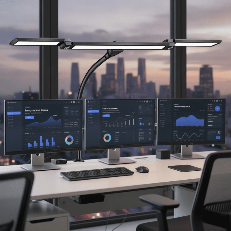 Load image into Gallery viewer, 24-Watt LED Desk Lamp with Smart Remote and Dual Expandable Heads
