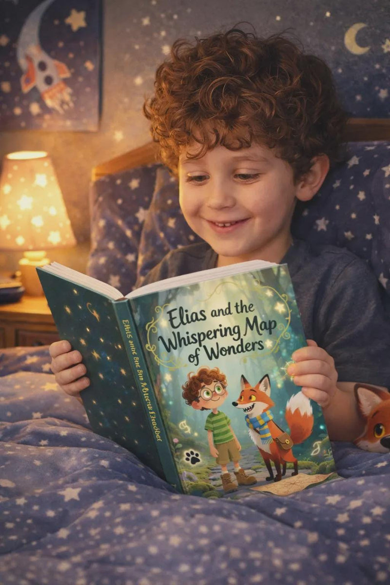 Load image into Gallery viewer, Illustrated Children's Fantasy Adventure Book with Simon and the Whispering Map of Wonders
