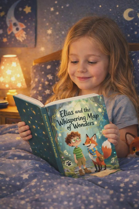 Illustrated Children's Fantasy Adventure Book with Simon and the Whispering Map of Wonders