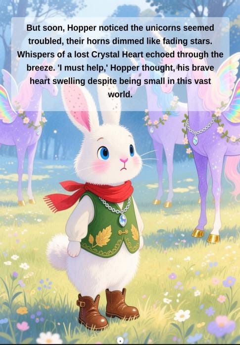 Hopper’s Leap Bunny Unicorn Fantasy Bedtime Story eBook