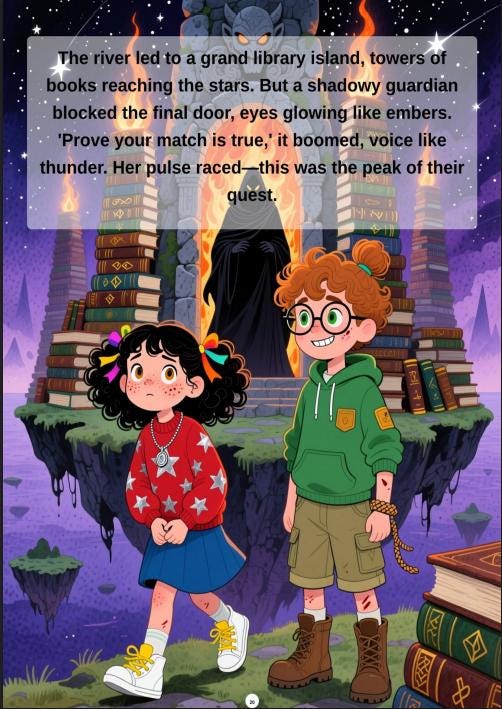 The Enchanted Book Match | Kids Friendship Story eBook (Digital Download)