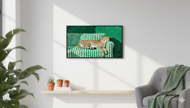 Load image into Gallery viewer, Cheetah Wall Art Printable Modern Animal Print Boho Decor Digital Download 1x1 1280x1280
