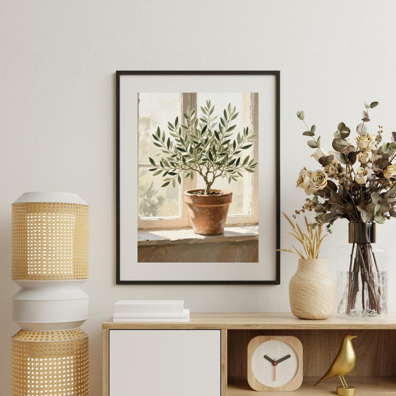 Load image into Gallery viewer, Minimalist Olive Tree Printable Wall Art, Neutral Botanical Print, Mediterranean Home Decor, Instant Download
