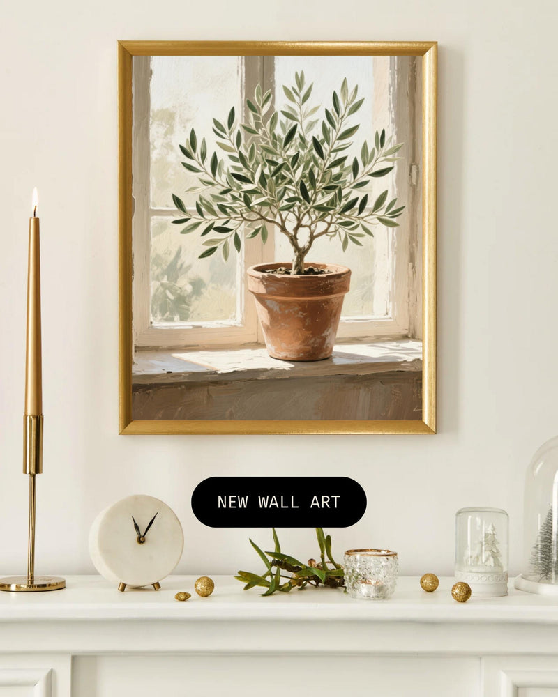 Load image into Gallery viewer, Printable Olive Tree Wall Art Mediterranean Botanical Farmhouse Decor Download
