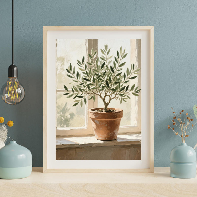 Load image into Gallery viewer, Printable Olive Tree Wall Art Mediterranean Botanical Farmhouse Decor Download
