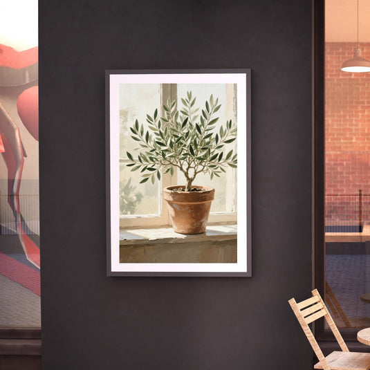 Printable Olive Tree Wall Art Mediterranean Botanical Farmhouse Download