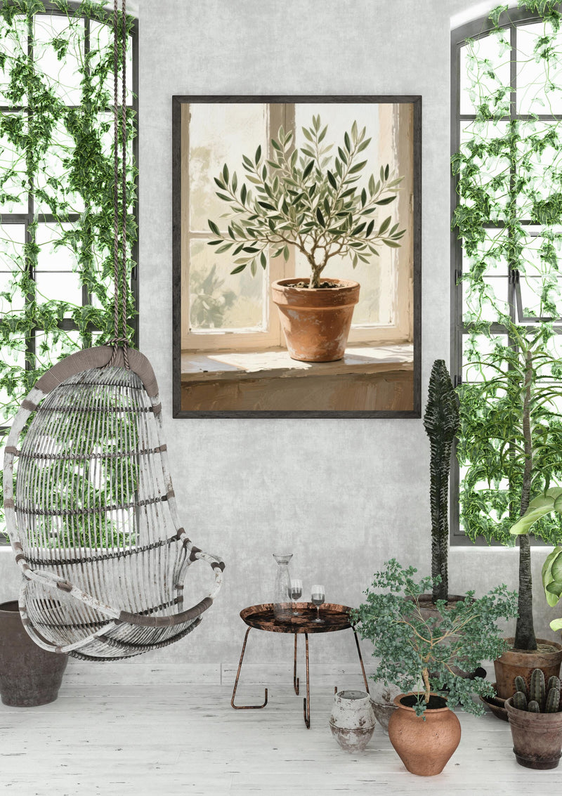 Load image into Gallery viewer, Printable Olive Tree Wall Art Mediterranean Botanical Farmhouse Download
