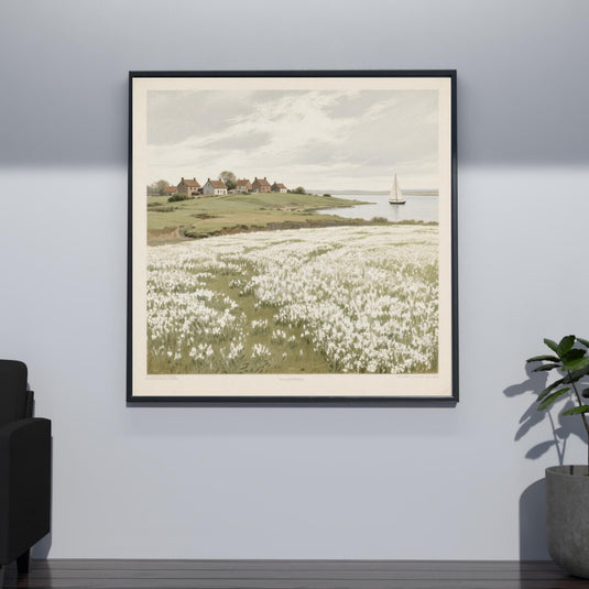 Rustic Coastal Art Cottagecore Wall Display Square Digital Download 1:1 Printable