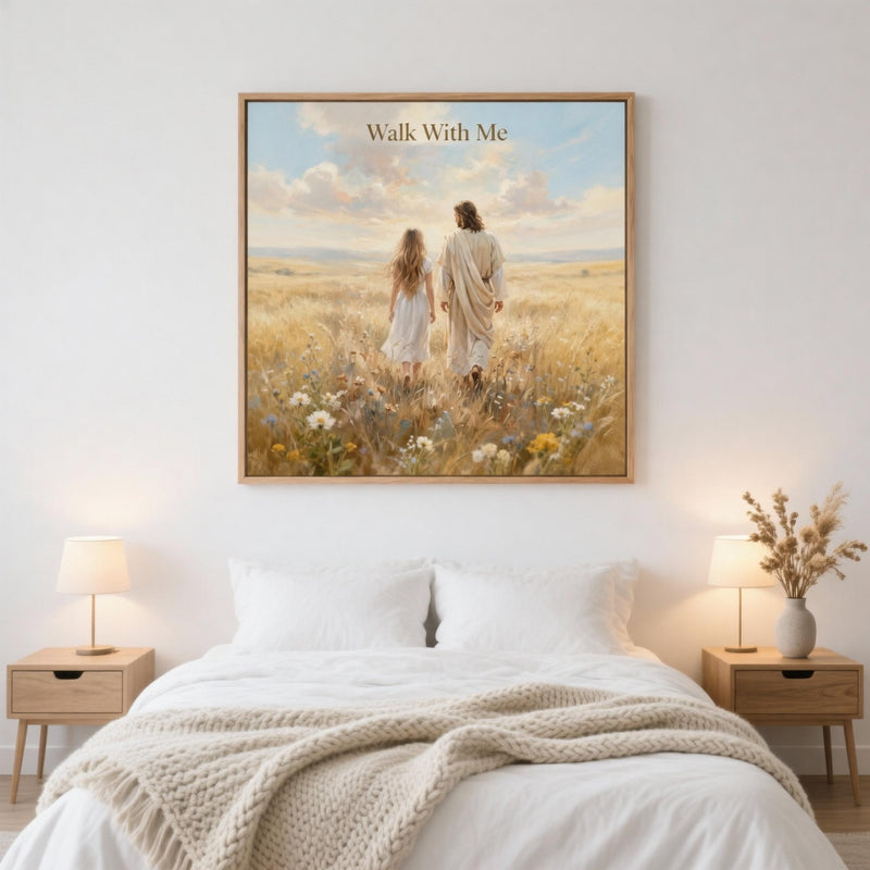 Load image into Gallery viewer, Walk With Me LDS Youth Theme 2026 Printable Wall Art Christian Jesus Digital Download
