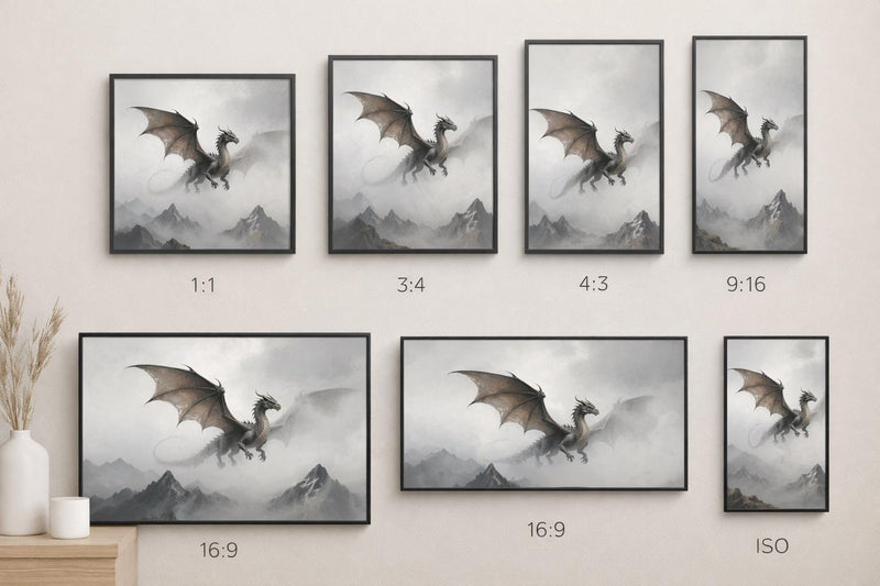 Load image into Gallery viewer, Wizard Dragon Wall Art Printable Fantasy Nursery Decor Book Lover Digital Download PNG
