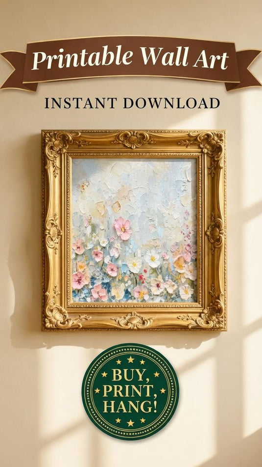 Frame TV Art Soft Floral Print Delicate Flower Large Wall Decor Digital Download