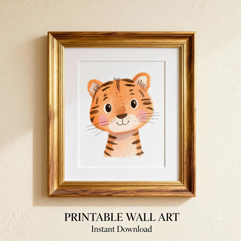 Load image into Gallery viewer, Safari Nursery Wall Art Set Jungle Animal Prints Baby Room Decor 1024x1024 Digital Download
