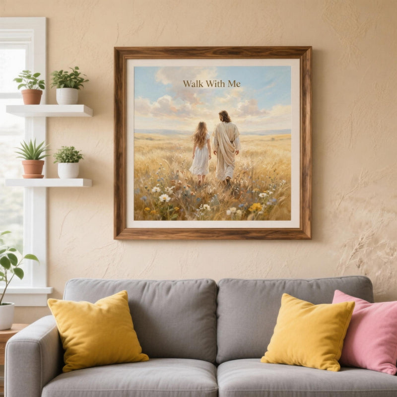 Load image into Gallery viewer, Walk With Me LDS Youth Theme 2026 Printable Wall Art Christian Jesus Digital Download
