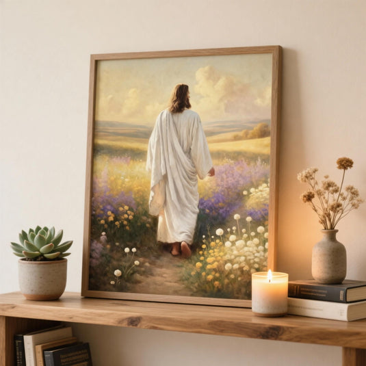 Walk With Me Art Matte LDS Youth Theme 2026 Christ Centered Printable Decor