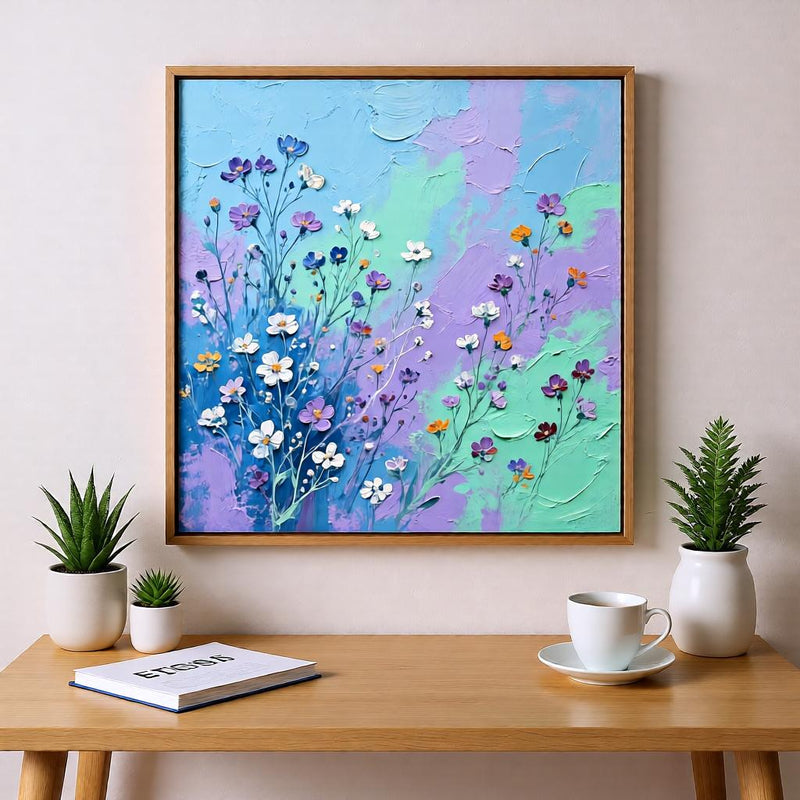 Load image into Gallery viewer, Pastel Wildflower Wall Art Printable Abstract Floral Painting Botanical Decor Digital Download Print
