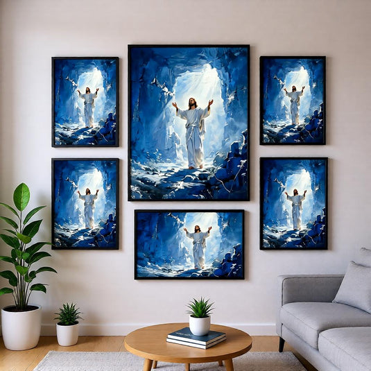 Empty Tomb Art Jesus Resurrection Print Modern Christian Wall Decor Matte Download Easter