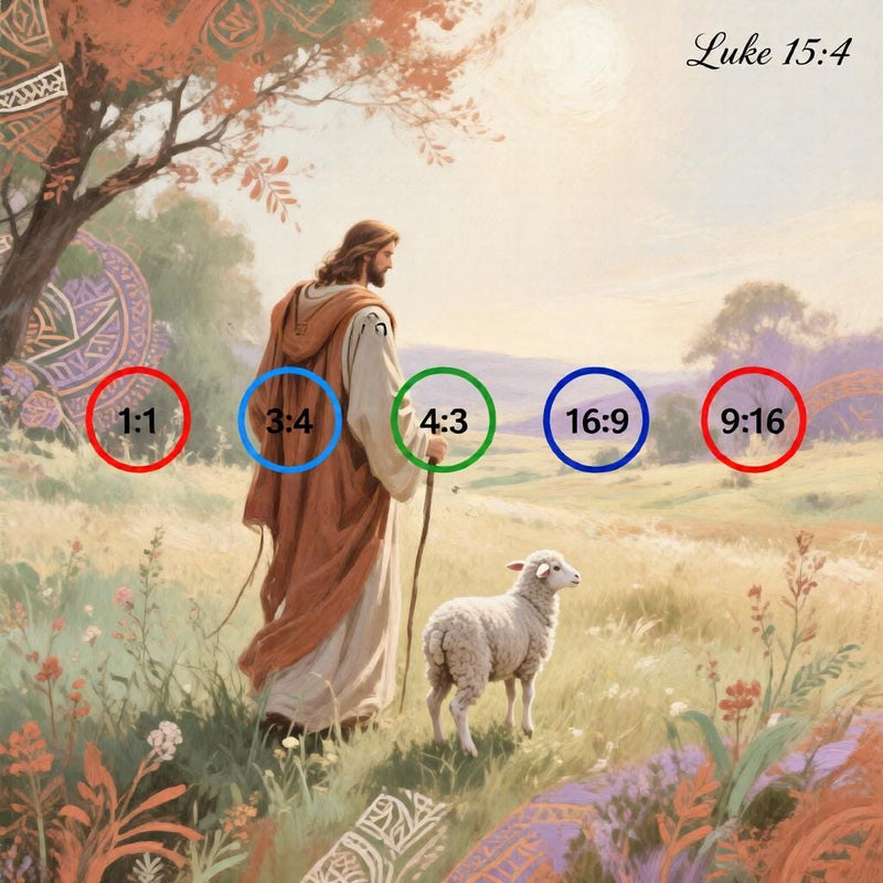 Load image into Gallery viewer, Good Shepherd Art Jesus Wall Decor Luke 15:4 Biblical Christian Printable Digital Download
