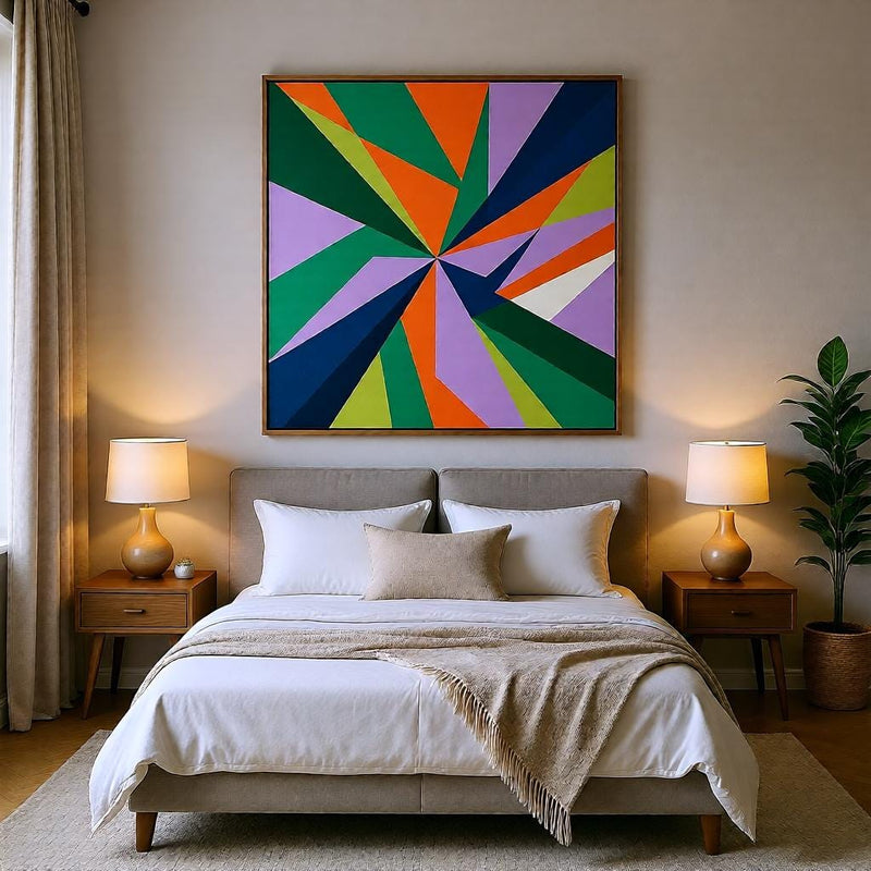 Load image into Gallery viewer, MCM Wall Art Color Palette Geometric Abstract Mid Century Printable Digital Download
