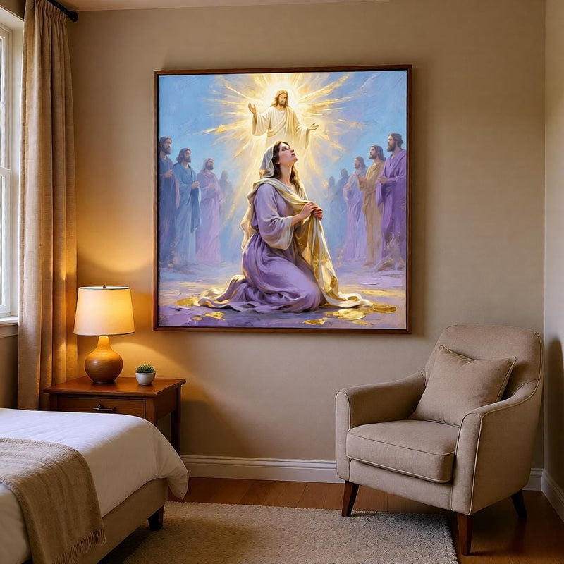 Load image into Gallery viewer, LDS Wall Art Jesus Healing Print Christian Artwork Faith Decor Soft Light Matte Download
