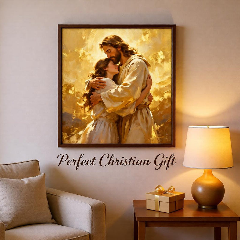 Load image into Gallery viewer, Jesus Loves You Art Christian Wall Print Modern Faith Decor Matte Download Gift
