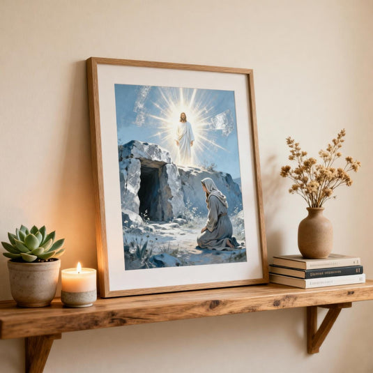 Jesus Resurrection Wall Art: Empty Tomb Christian Easter Decor (Digital Download)