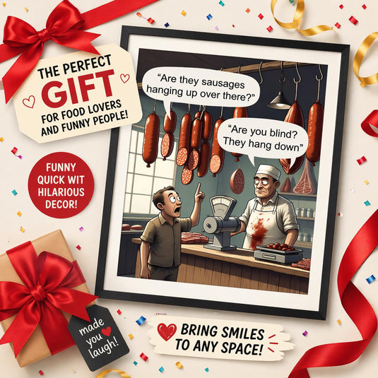 Meme Kitchen Decor Funny Butcher Poster Humor Print Grill Room Matte Download