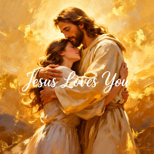 Jesus Loves You Art Christian Wall Print Modern Faith Decor Matte Download Gift