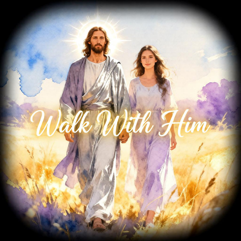 Load image into Gallery viewer, Faith Based Decor Jesus Walking Print Christian Artwork Scripture Matte Download Wall Art
