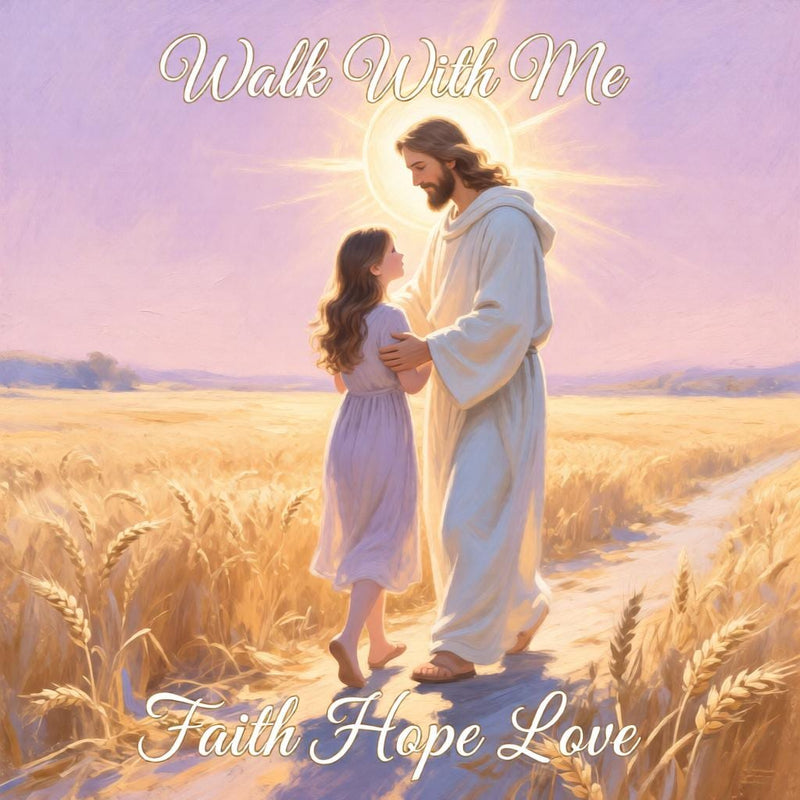 Load image into Gallery viewer, Jesus Wall Art Walking Child Print Christian Faith Decor Matte Download Sacred Artwork
