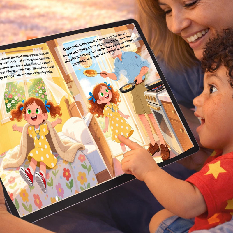 Load image into Gallery viewer, Custom Photo Book Personalized Children Story Ebook Daddy Daughter Bedtime Matte Download
