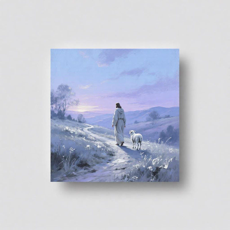 Load image into Gallery viewer, Jesus Wall Art Good Shepherd Print Lost Lamb Luke 15 Decor Matte Download Faith
