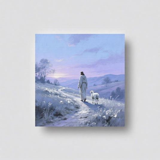Jesus Wall Art Good Shepherd Print Lost Lamb Luke 15 Decor Matte Download Faith