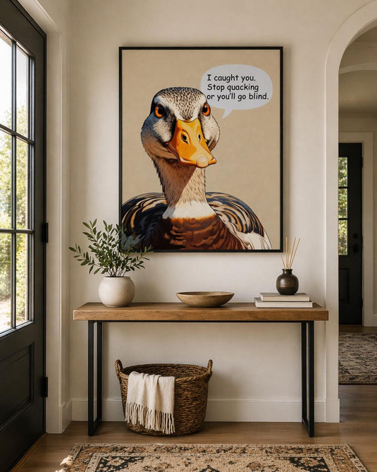 Funny Duck Art Humor Poster Animal Printable Decor Matte Download