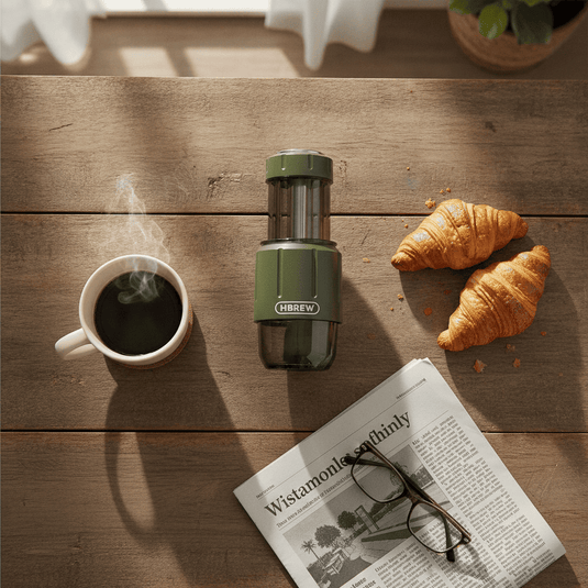 Portable Coffee Machine Manual Espresso Maker for Capsule and Ground Coffee