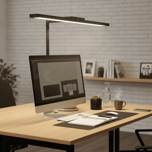 24-Watt LED Desk Lamp with Smart Remote and Dual Expandable Heads